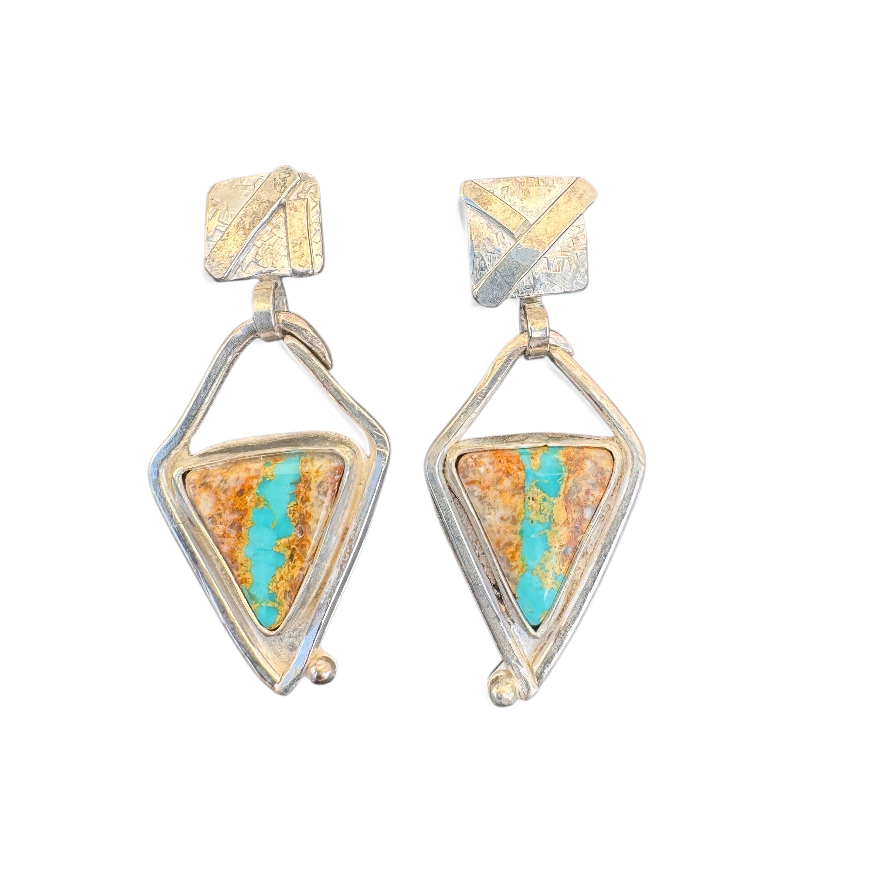 Royston Ribbon Turquoise Earrings