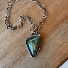 Turquoise and Sterling Chain