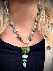 Multi Turquoise Totem Necklace