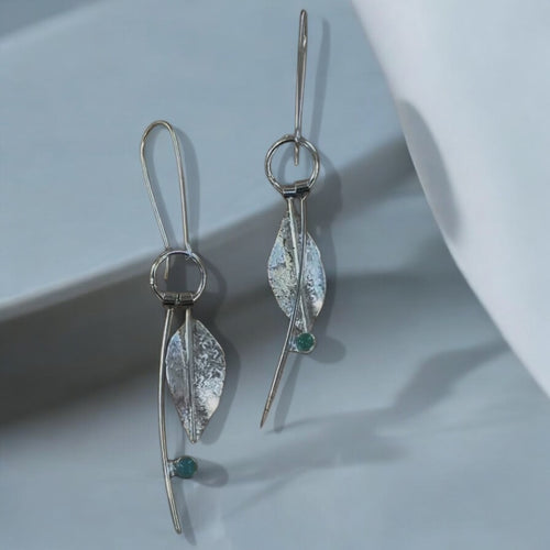 Sleek Silver Ear Rings