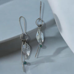 Sleek Silver Ear Rings