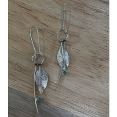 Sleek Silver Ear Rings