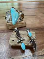 Triple Royston Turquoise Cuff