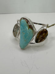 Triple Royston Turquoise Cuff