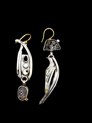 Sterling silver Boho earrings