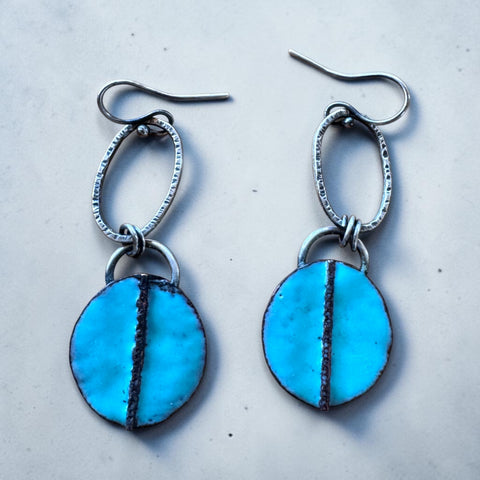 Boho Green Turquoise Earrings