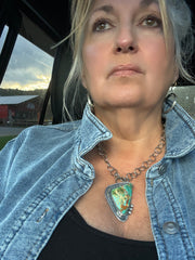 Turquoise and Sterling Chain