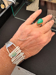 Contemporary Lightning  Ridge Opal Bracelet