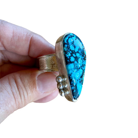 Matrix Opal in 18k Gold Ring